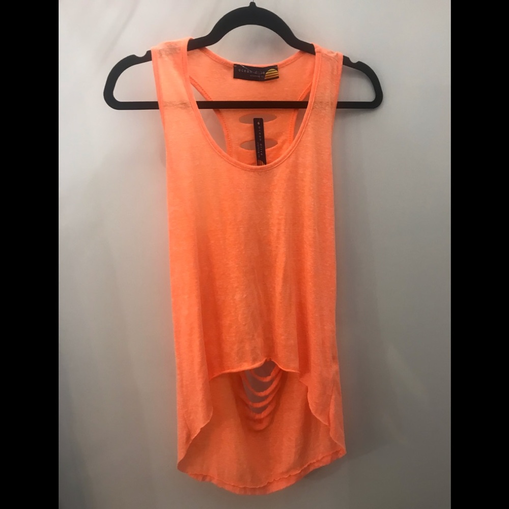 Ocean Drive Tank Top in Orange